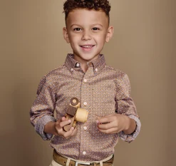 Boys Long-Sleeve Print Shirt