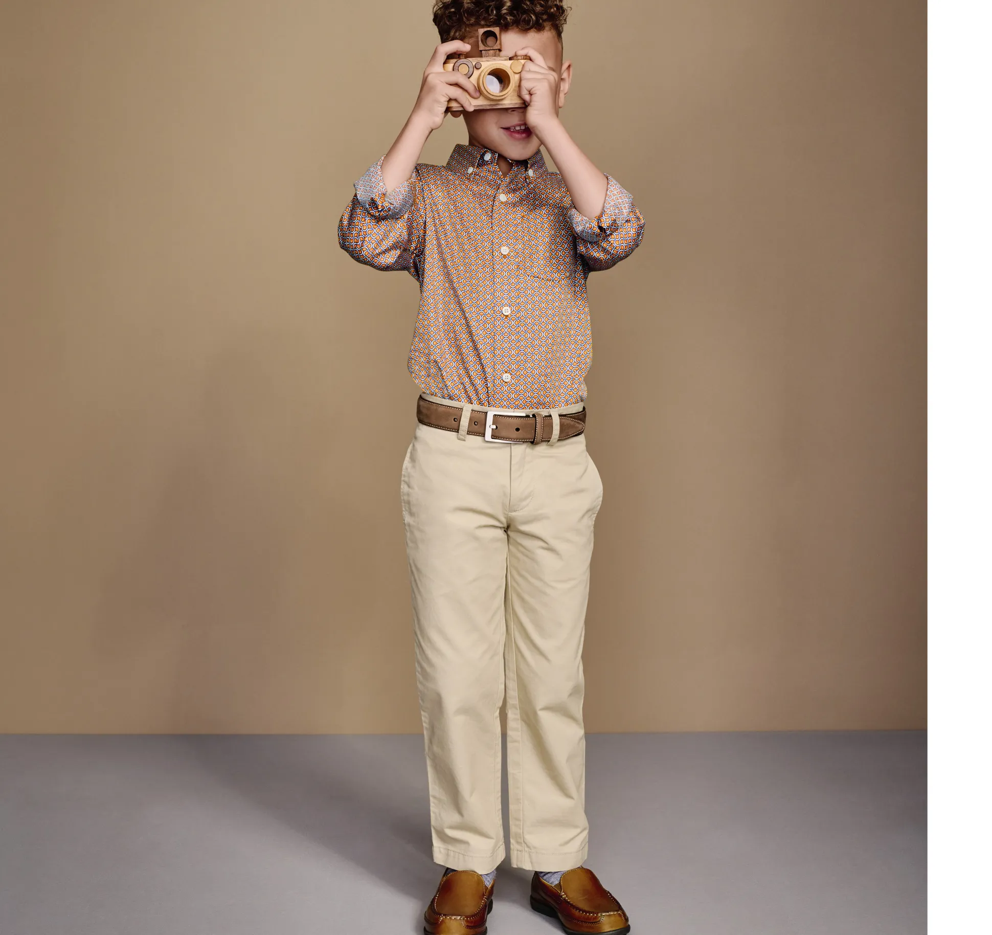 Boys Long-Sleeve Print Shirt