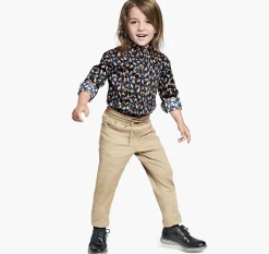 Boys Long-Sleeve Printed Shirt