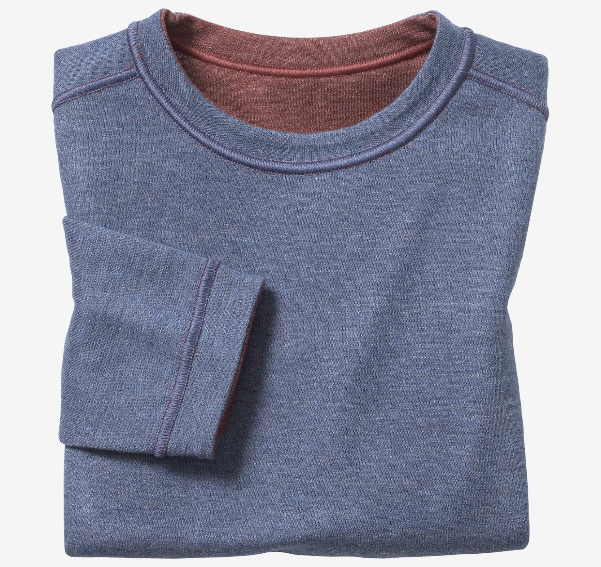 Boys Reversible Solid Crewneck