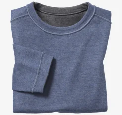 Boys Reversible Solid Crewneck