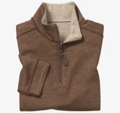 Boys Reversible Solid Quarter Zip