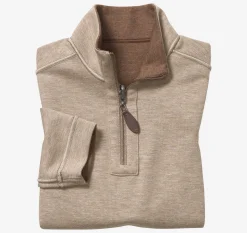 Boys Reversible Solid Quarter Zip