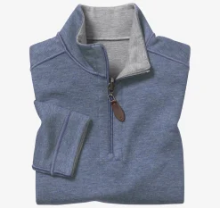 Boys Reversible Solid Quarter Zip