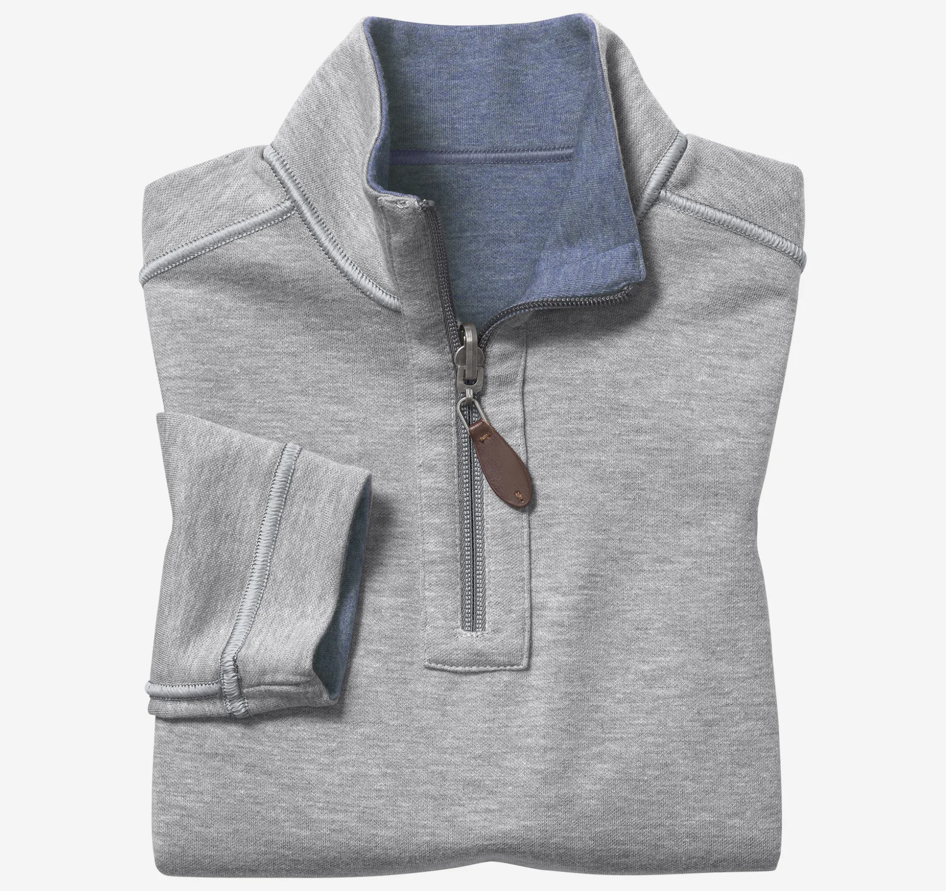 Boys Reversible Solid Quarter Zip