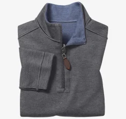 Boys Reversible Solid Quarter Zip