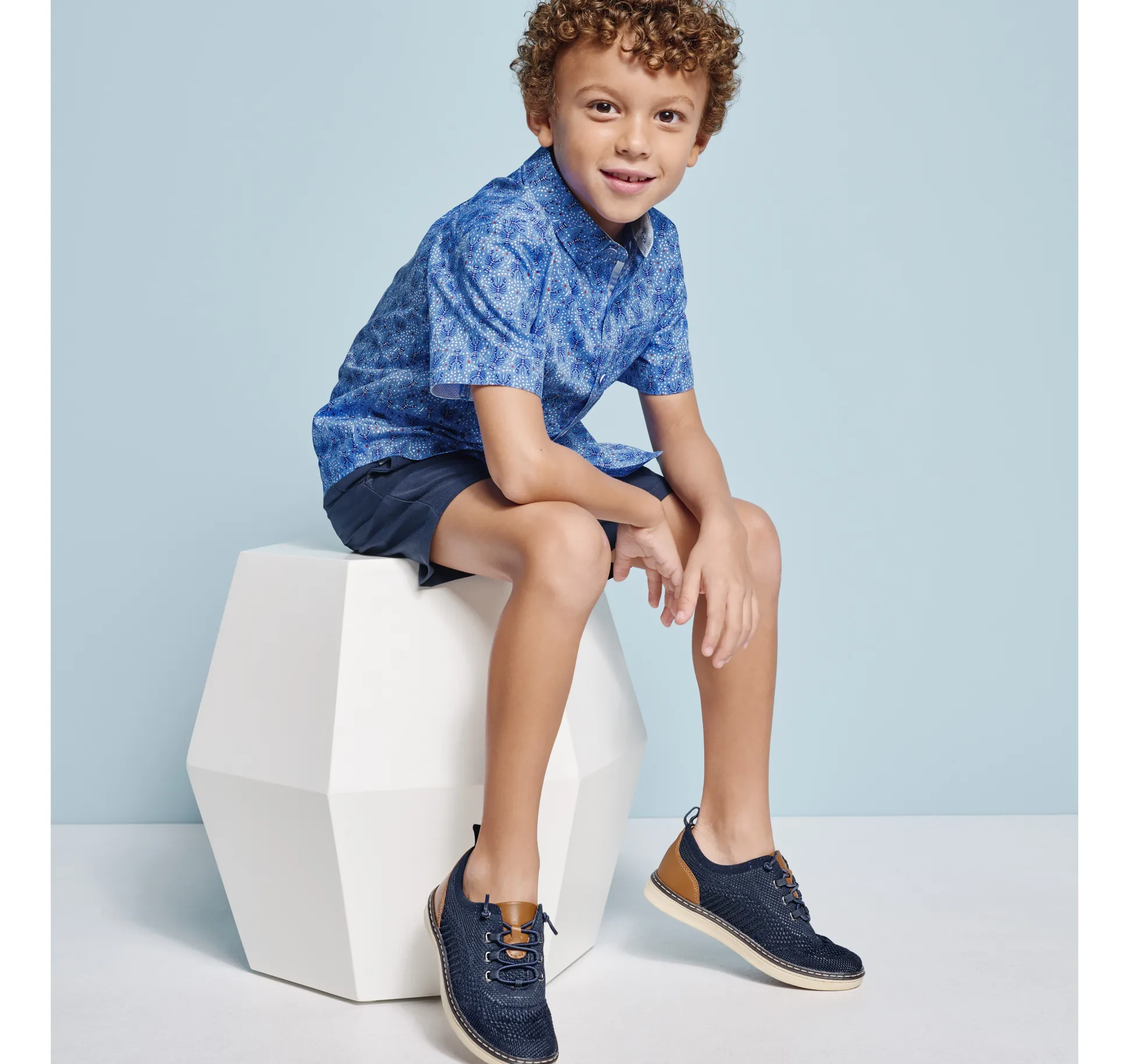 Boys Short-Sleeve Printed Shirt