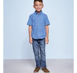 Boys Short-Sleeve Printed Shirt