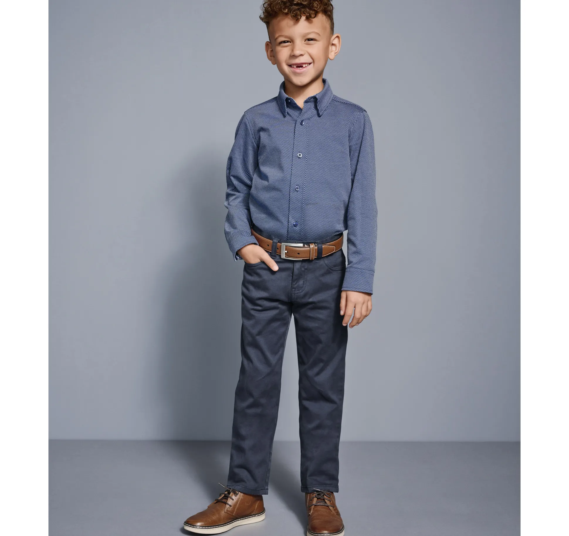 Boys XC Flex® Stretch Long-Sleeve Shirt