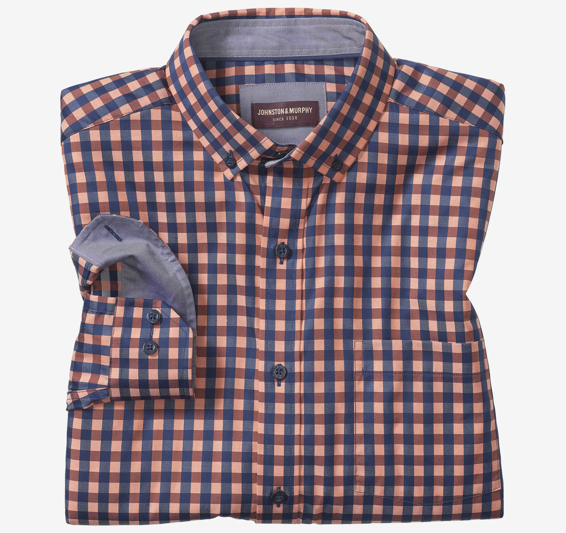 Button-Collar Premium Cotton Shirt
