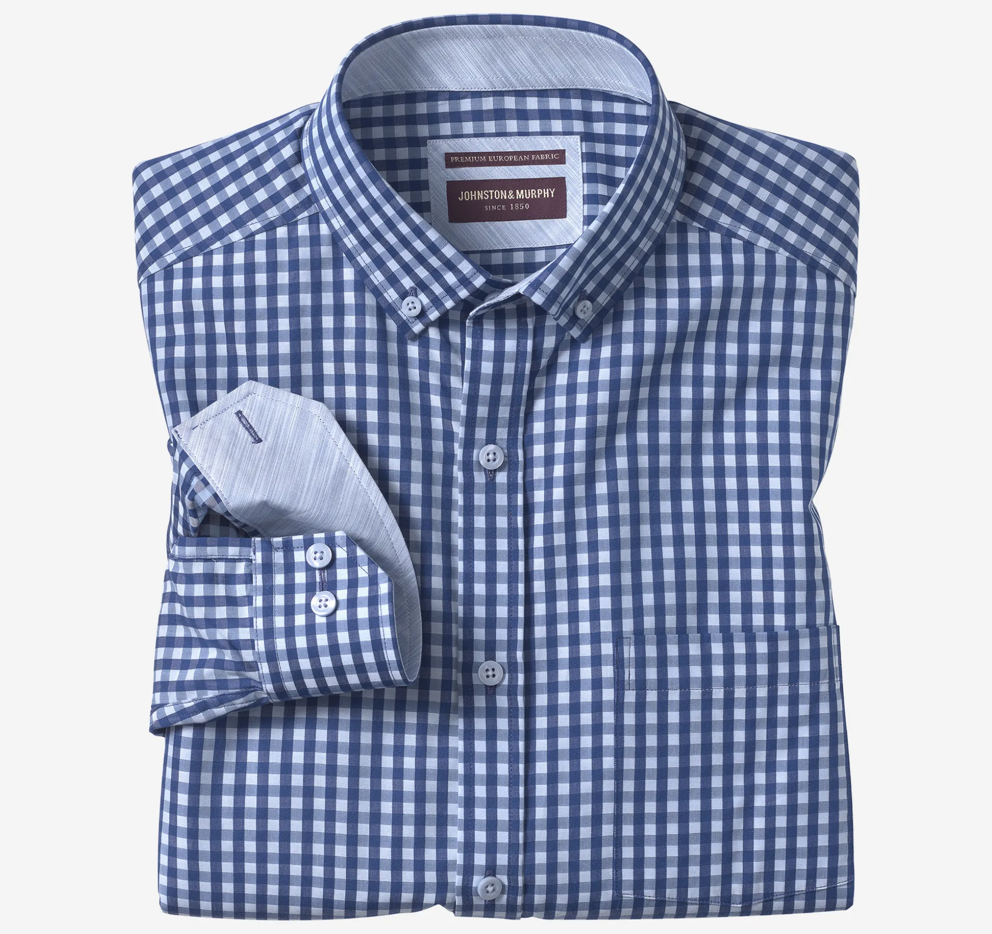 Button-Collar Premium Cotton Shirt