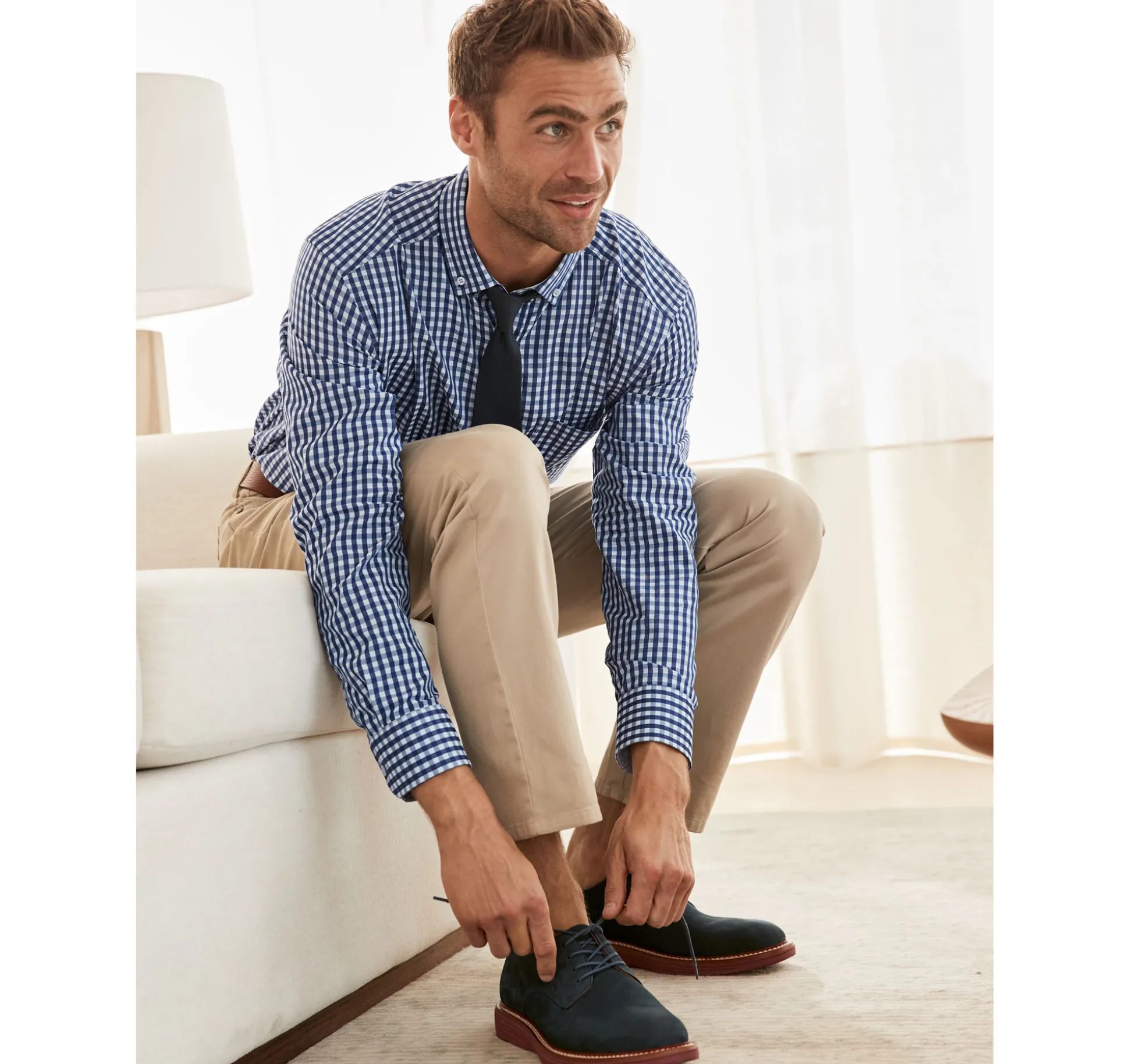 Button-Collar Premium Cotton Shirt