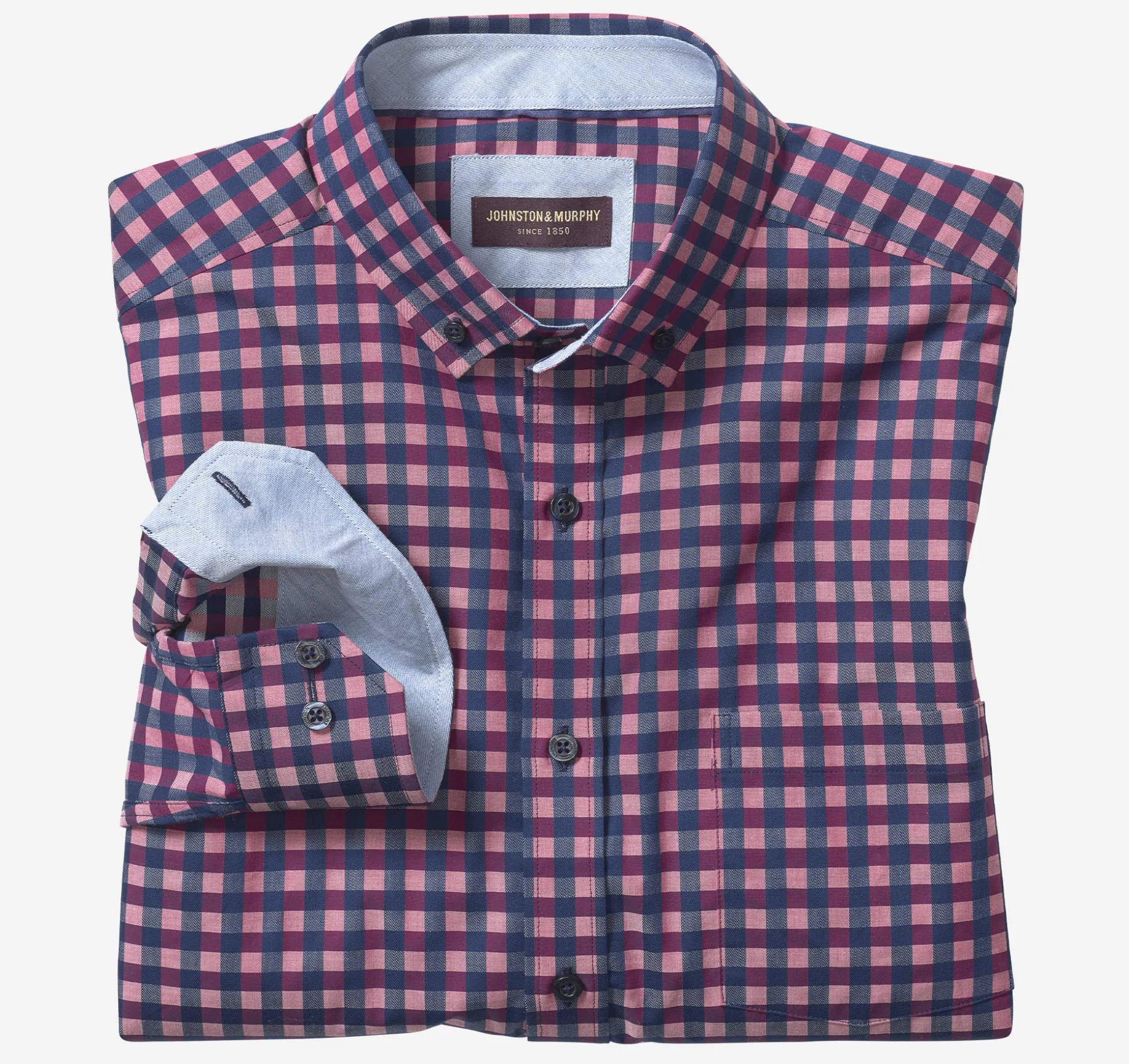 Button-Collar Premium Cotton Shirt