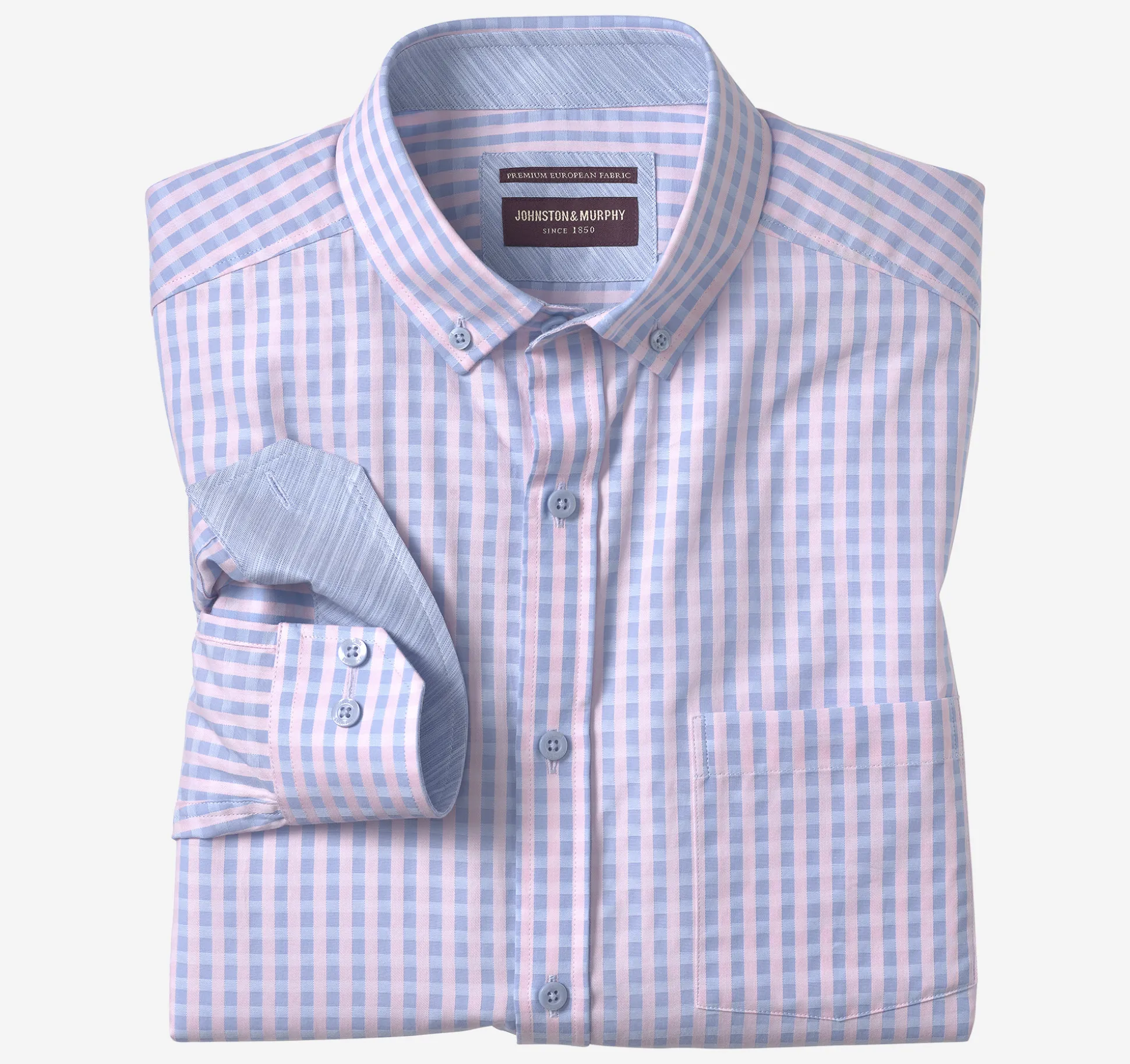 Button-Collar Premium Cotton Shirt