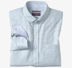 Button-Collar Premium Cotton Shirt
