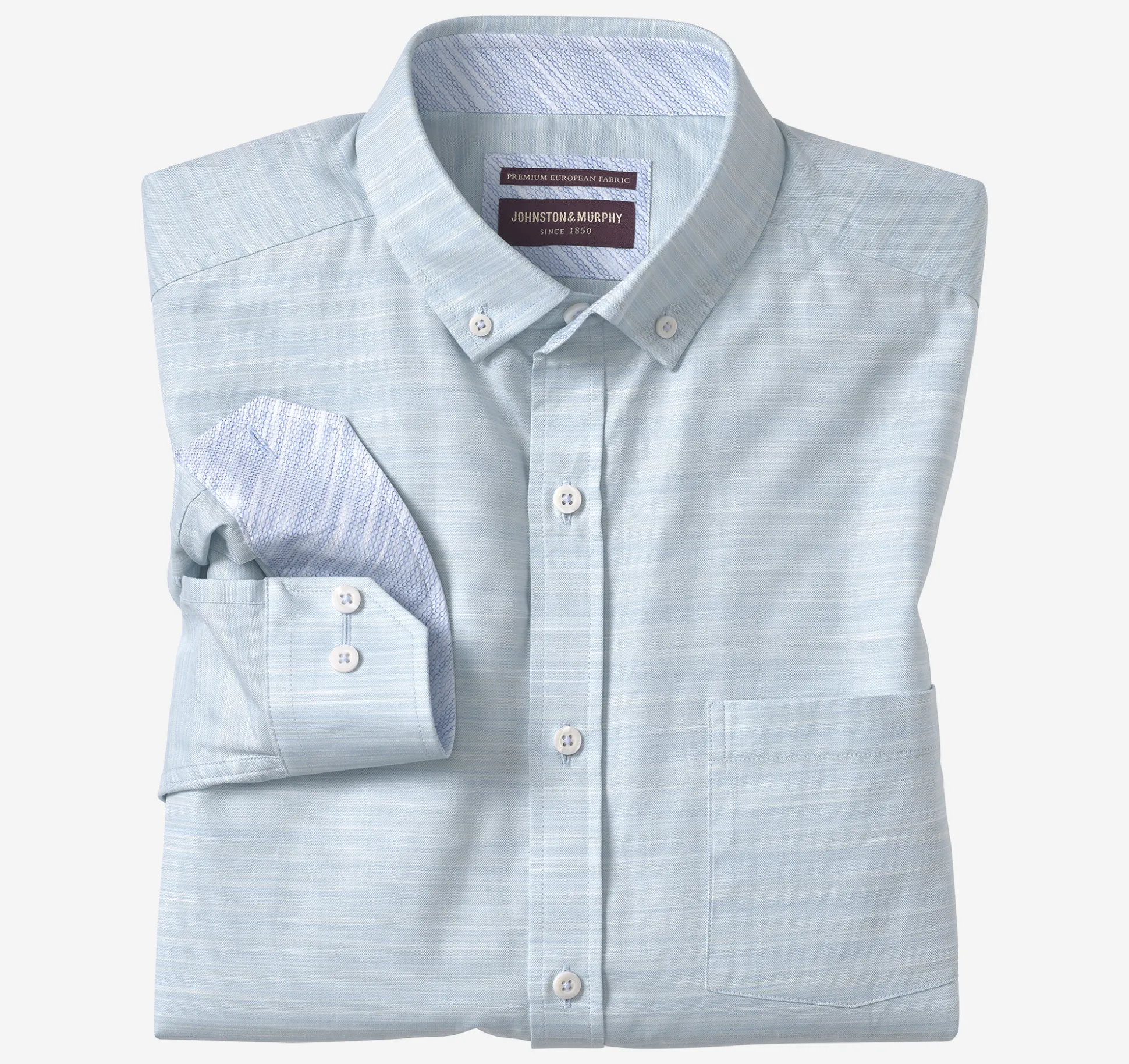 Button-Collar Premium Cotton Shirt