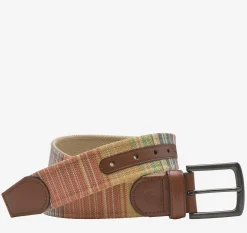 Canvas Multi-Stripe Belt