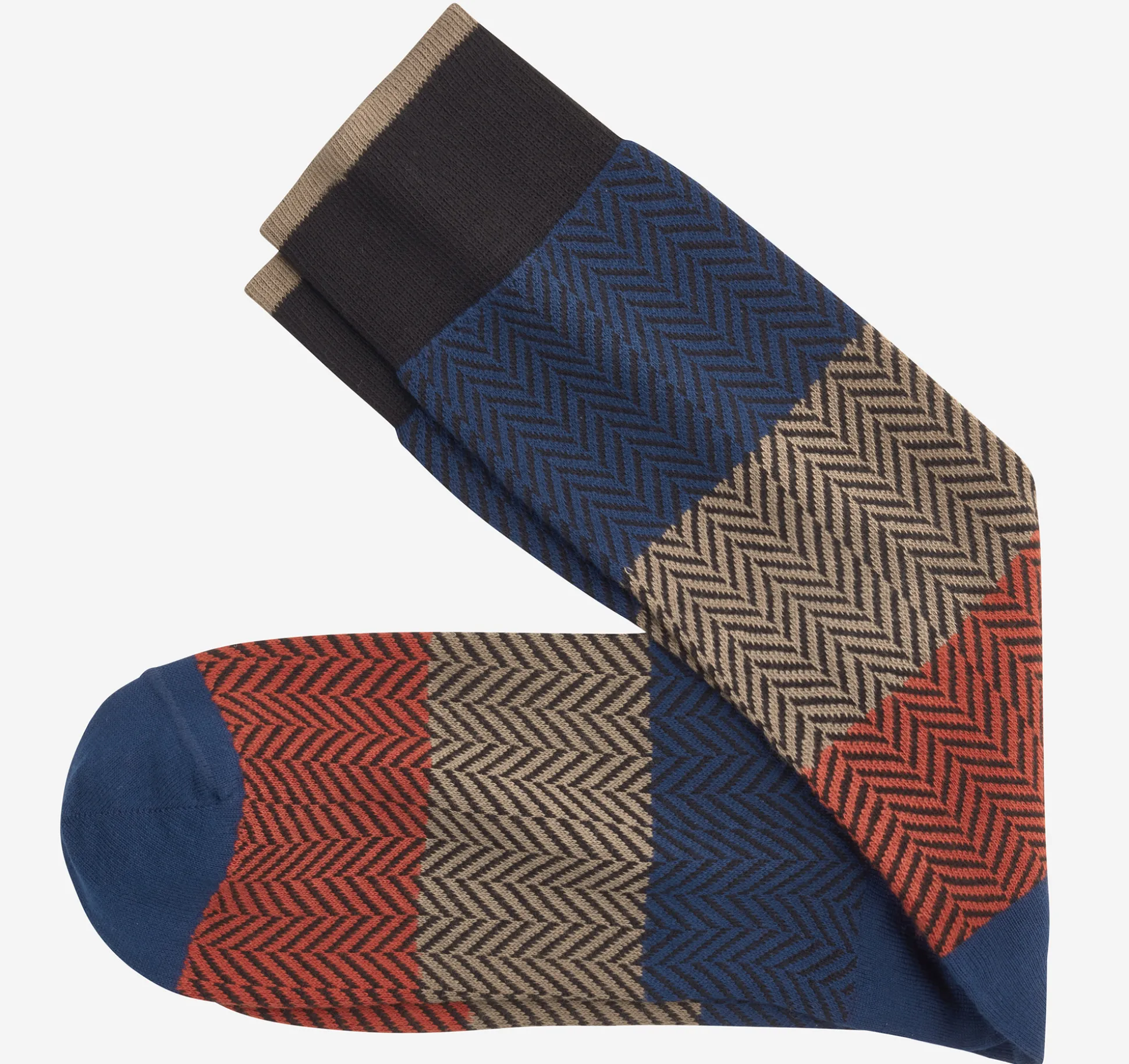 Chevron Colorblock Socks