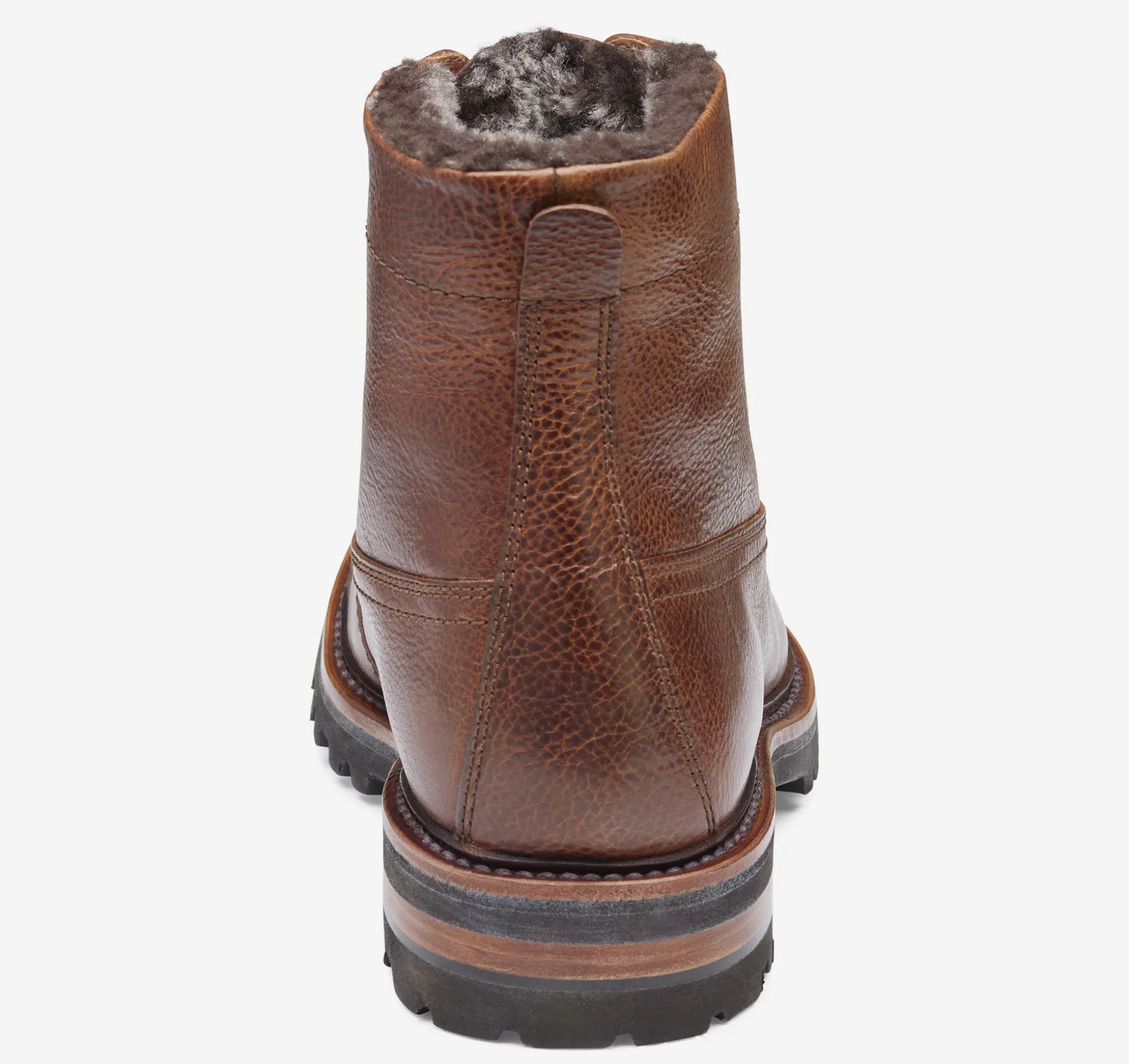 Dudley Lug Cap Toe Shearling Boot