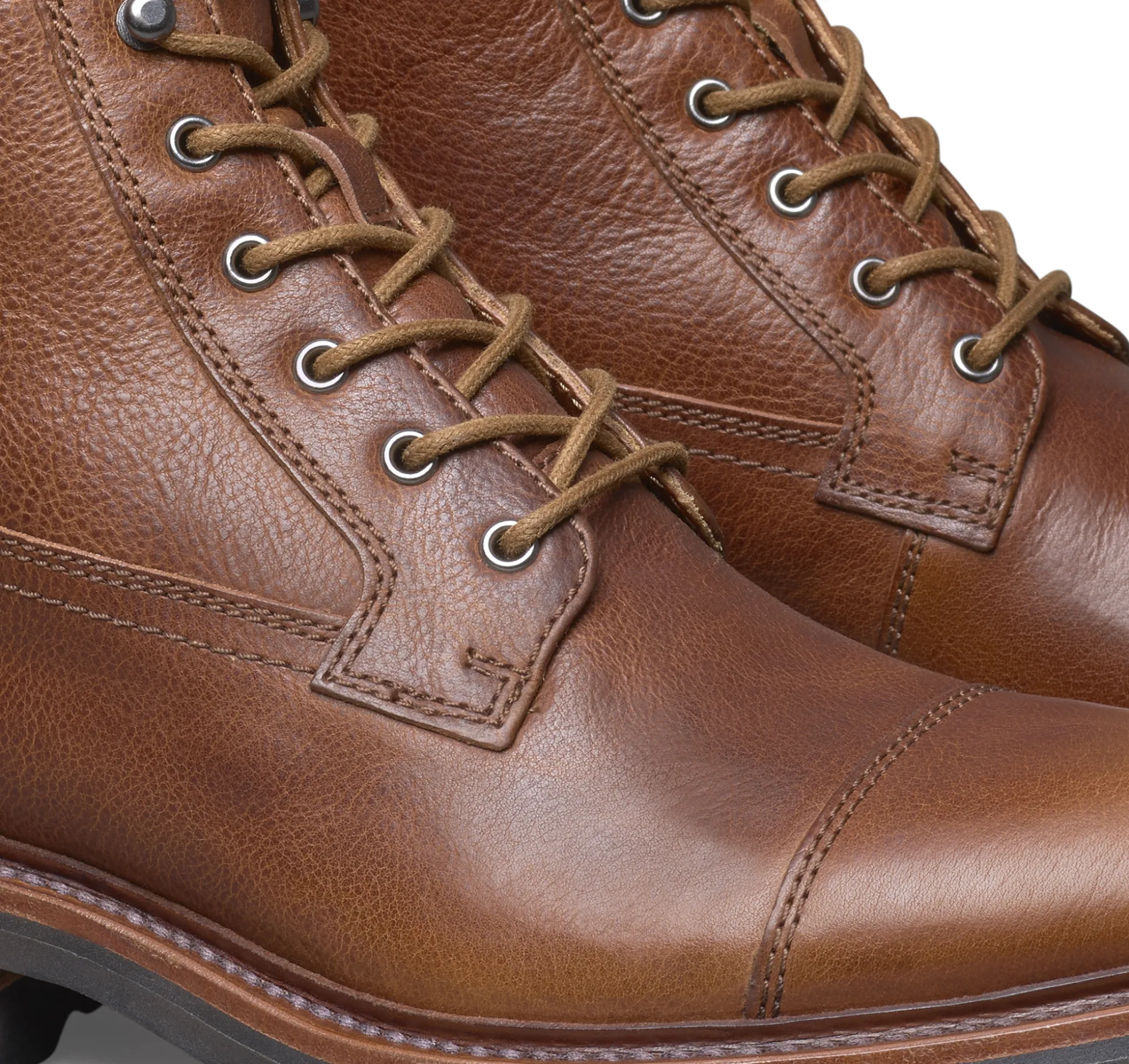 Dudley Lug Cap Toe Shearling Boot