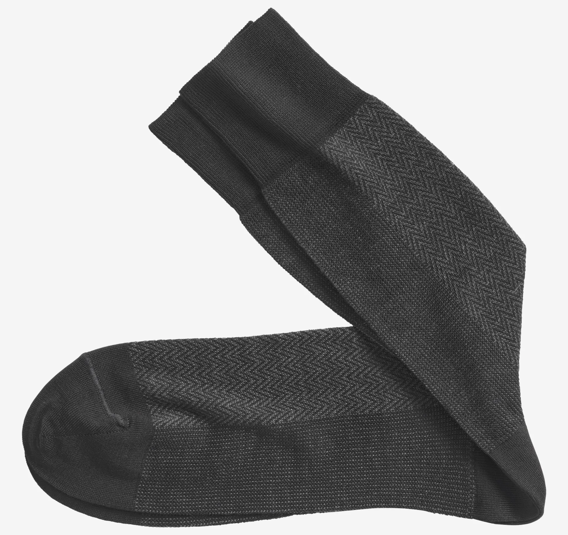 Herringbone Panel Socks
