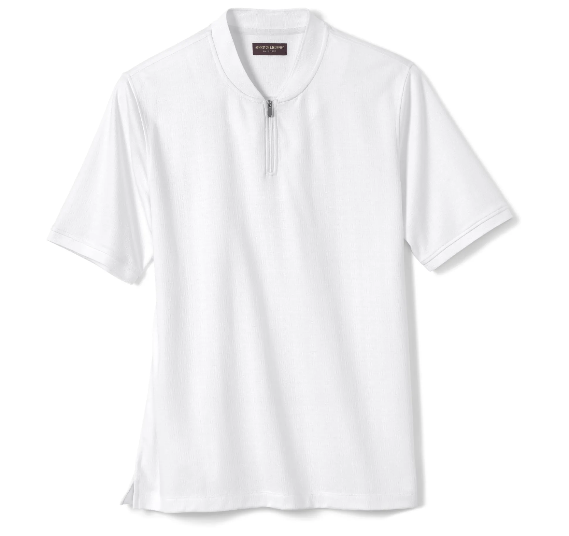 Jacquard Zip Polo