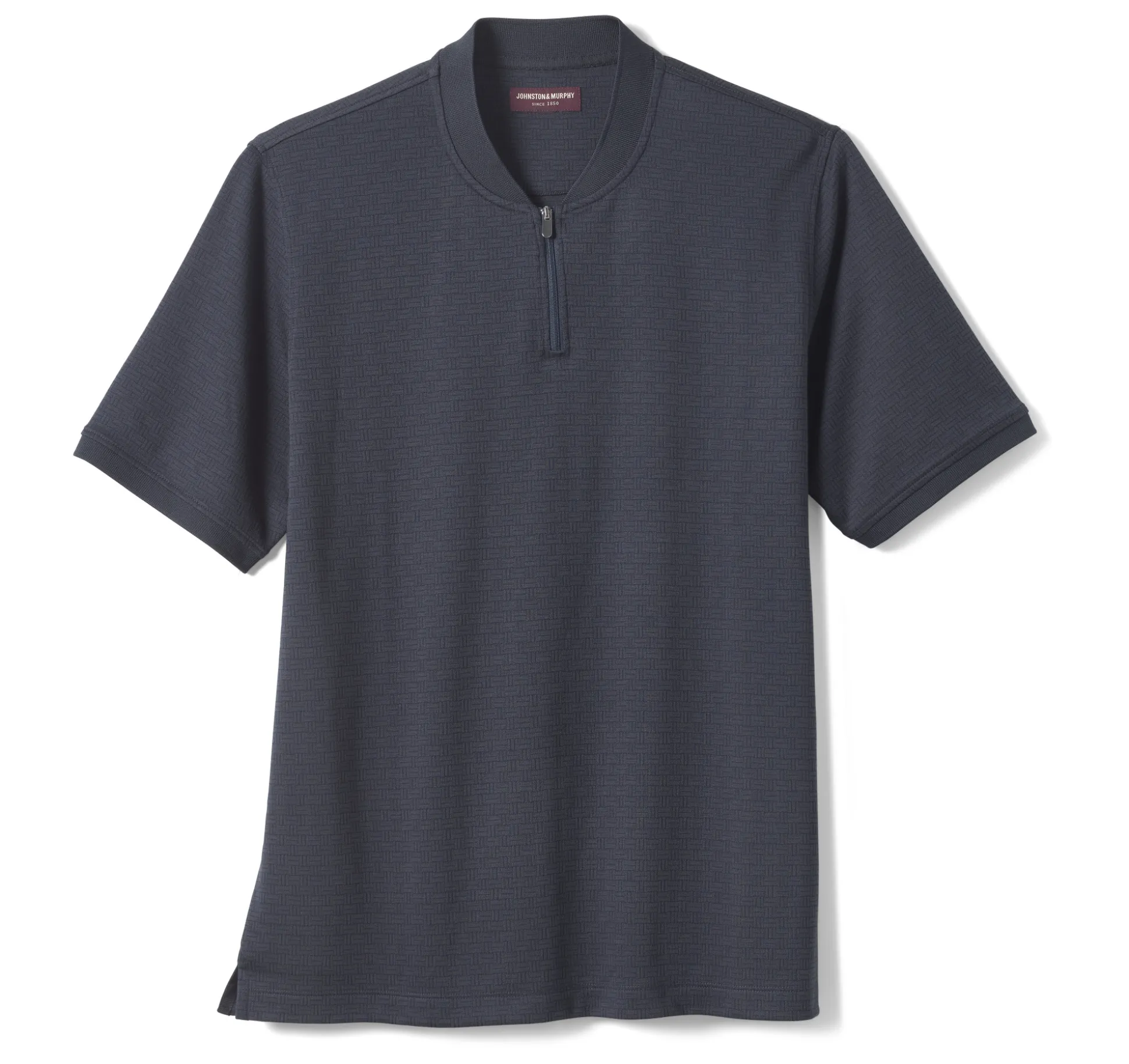 Jacquard Zip Polo
