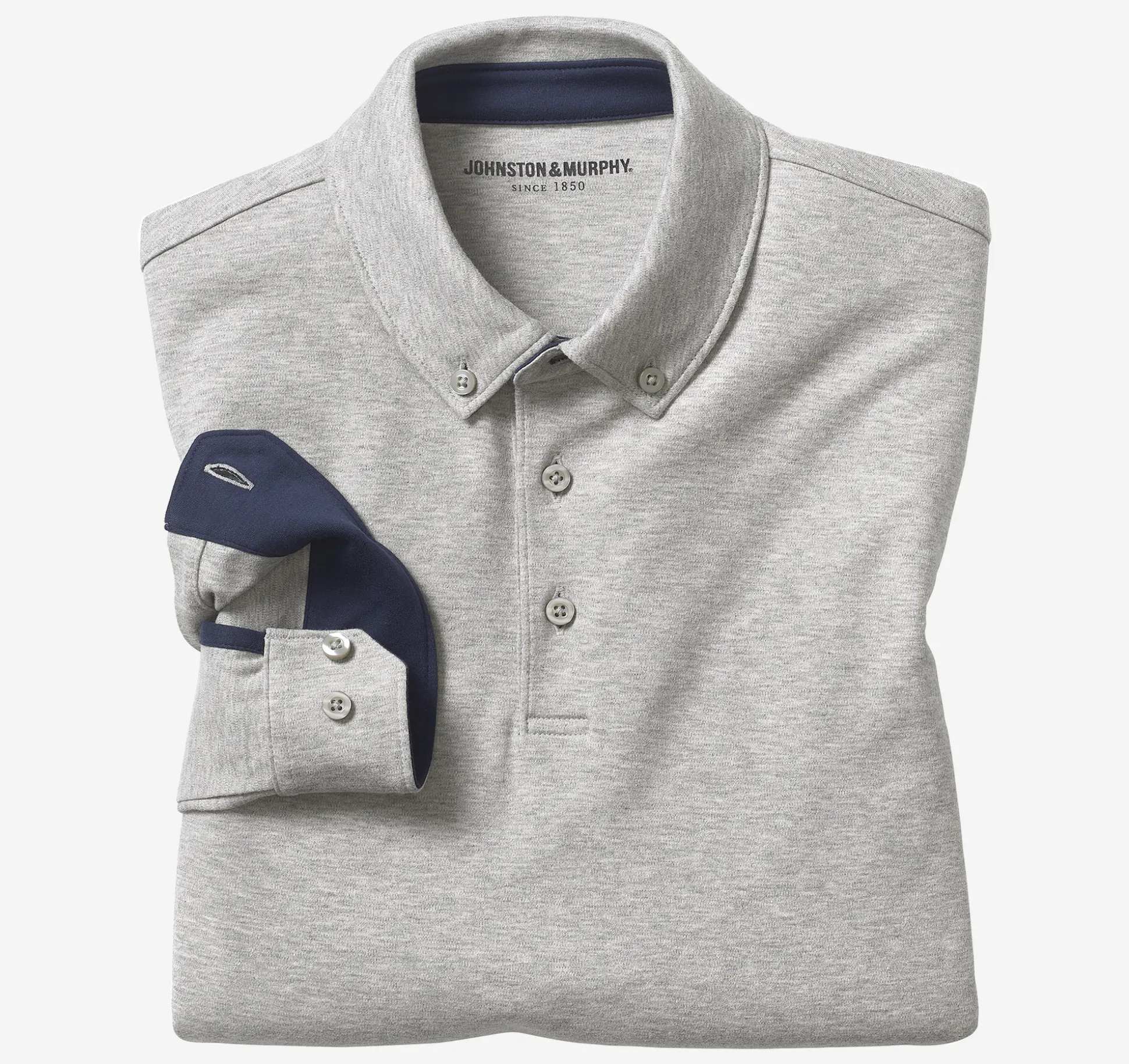 Liquid Cotton Long-Sleeve Polo