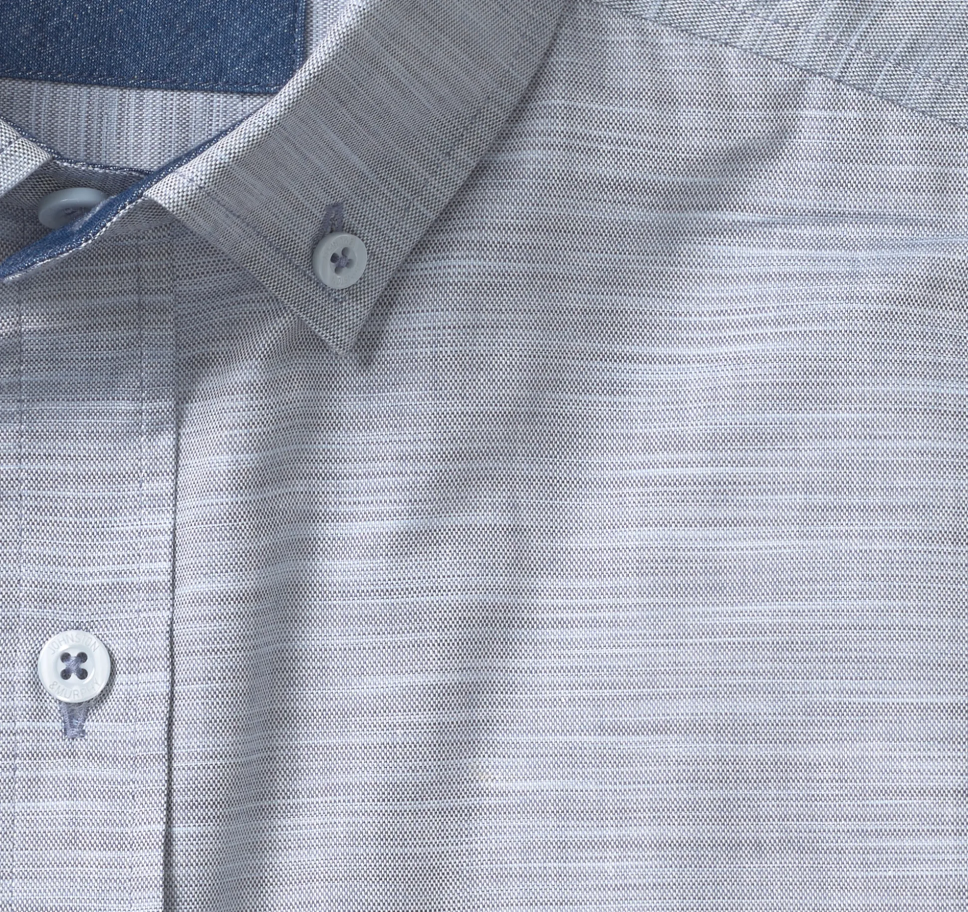 Long-Sleeve Twill Checked Shirt