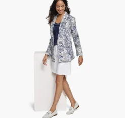 Paisley Printed Lined-Blend Blazer