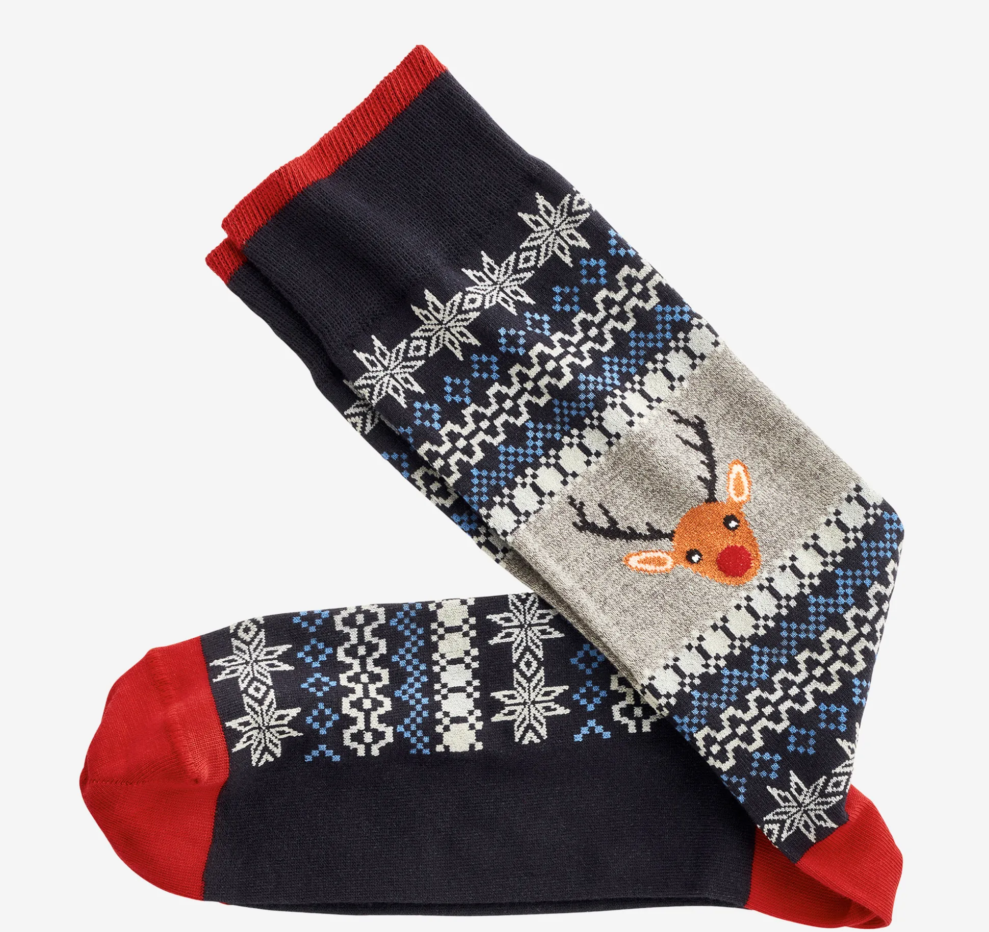 Pima Cotton Holiday-Themed Socks