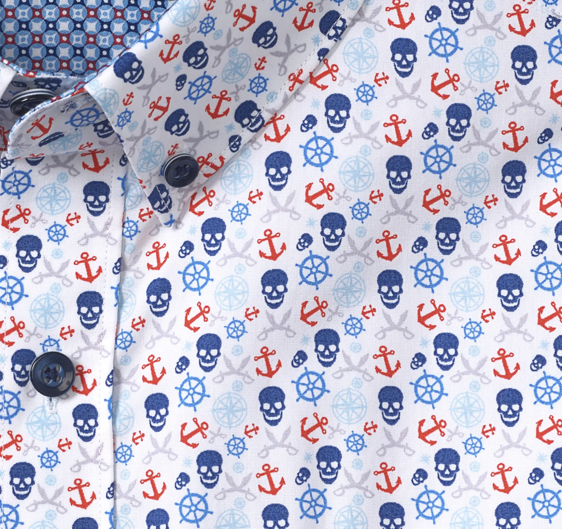 Printed Cotton Short-Sleeve Shirt