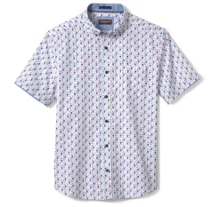 Printed Cotton Short-Sleeve Shirt