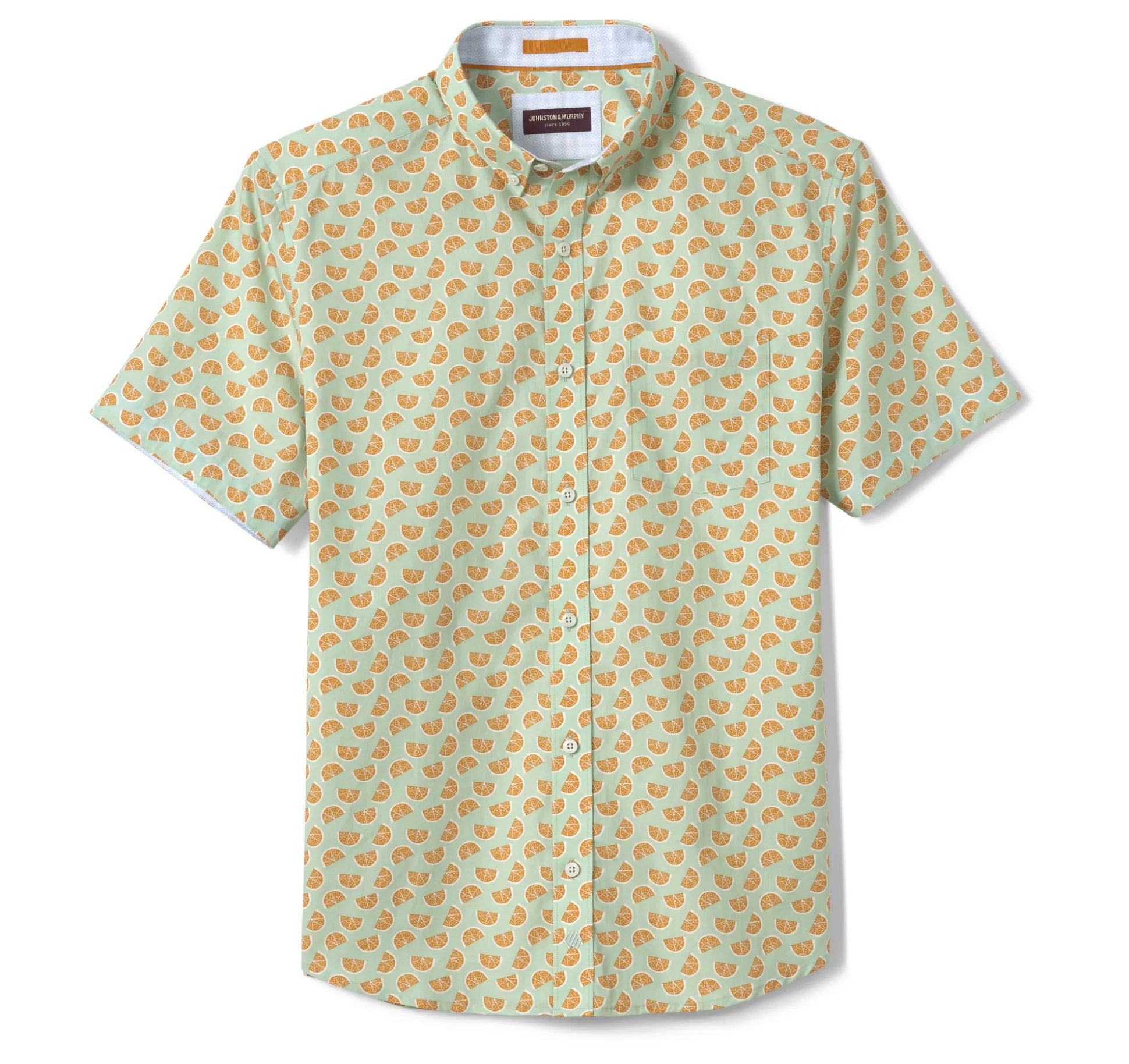 Printed Cotton Short-Sleeve Shirt