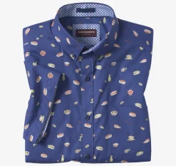 Printed Cotton Short-Sleeve Shirt