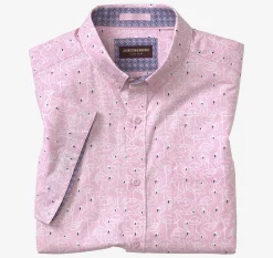 Printed Cotton Short-Sleeve Shirt
