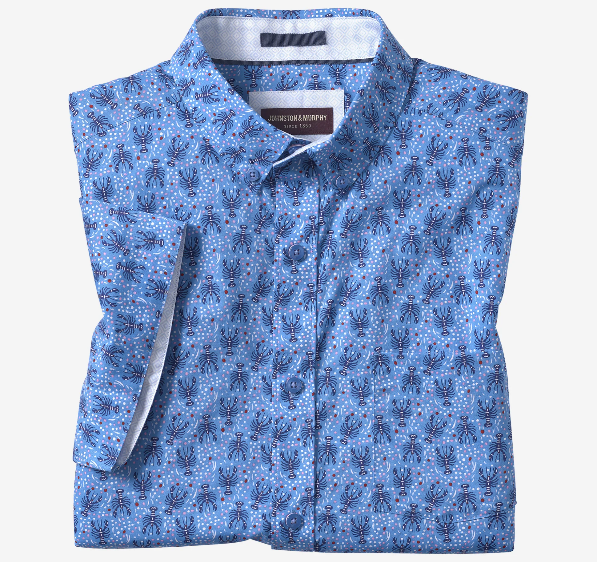 Printed Cotton Short-Sleeve Shirt