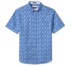 Printed Cotton Short-Sleeve Shirt