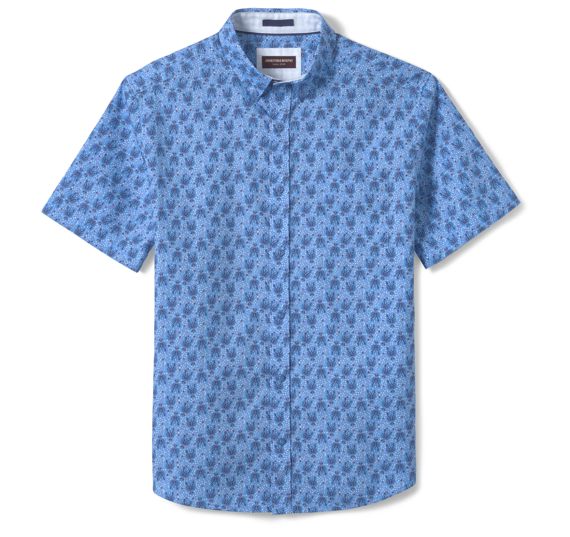 Printed Cotton Short-Sleeve Shirt