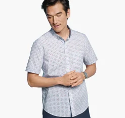 Printed Cotton Short-Sleeve Shirt
