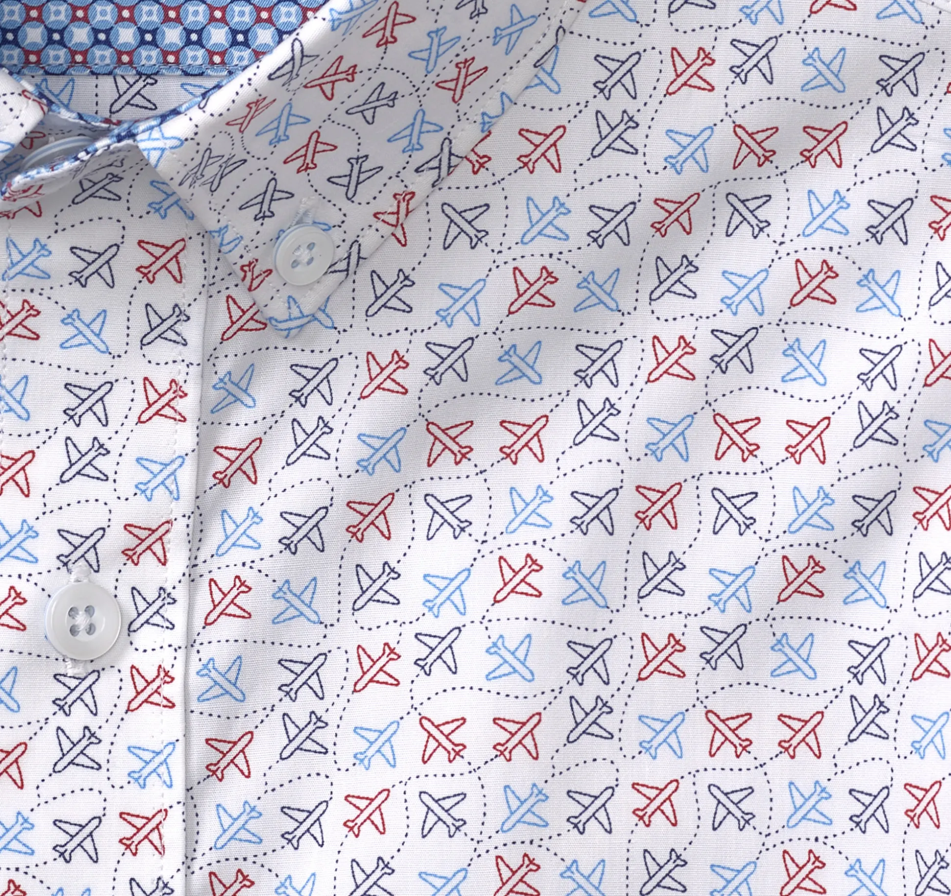 Printed Cotton Short-Sleeve Shirt