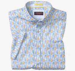 Printed Cotton Short-Sleeve Shirt