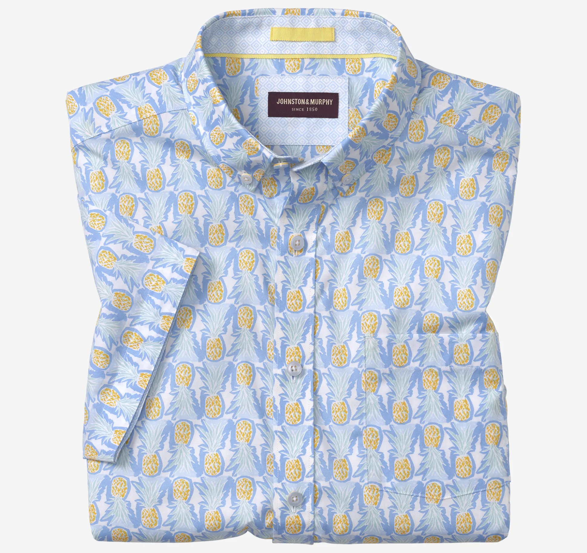 Printed Cotton Short-Sleeve Shirt