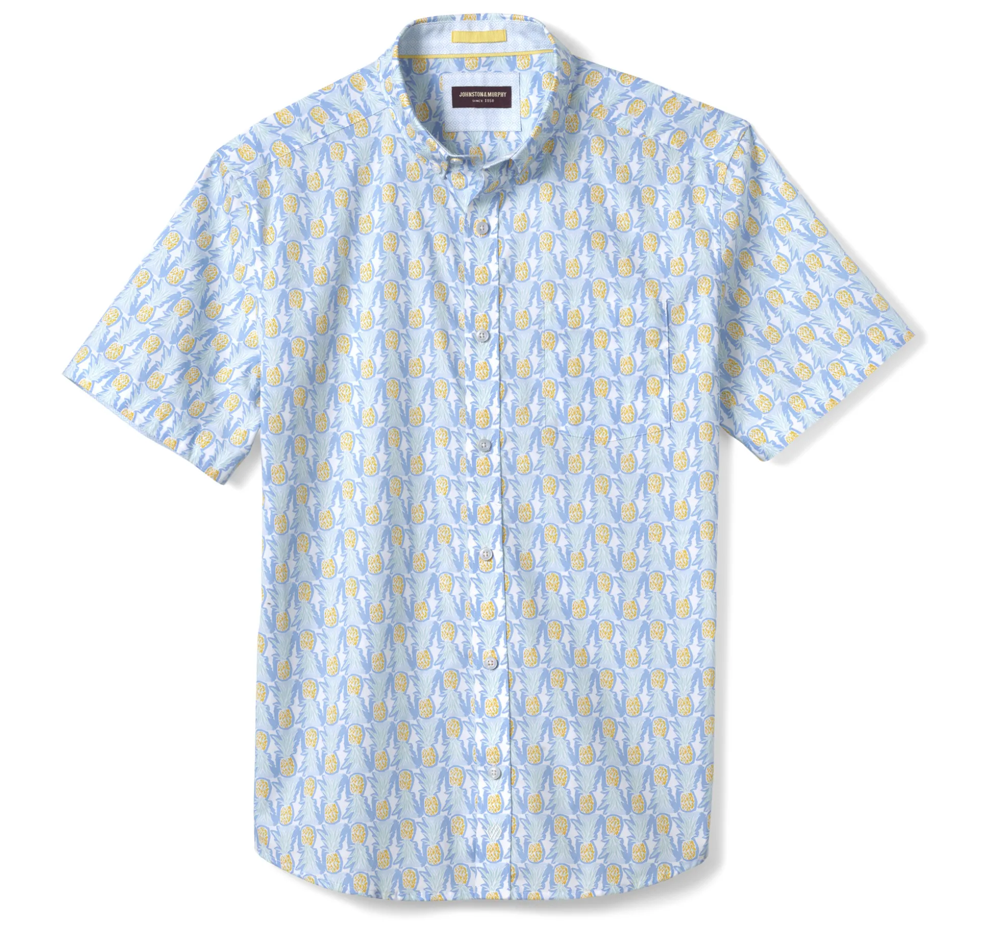 Printed Cotton Short-Sleeve Shirt