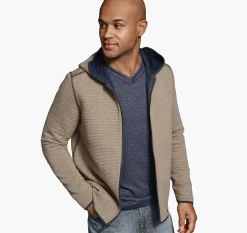 Reversible Channel Quilted Hoodie
