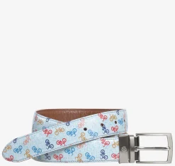 Reversible Printed Leather Belt
