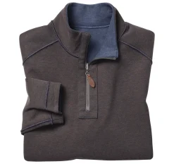 Reversible Solid Quarter-Zip