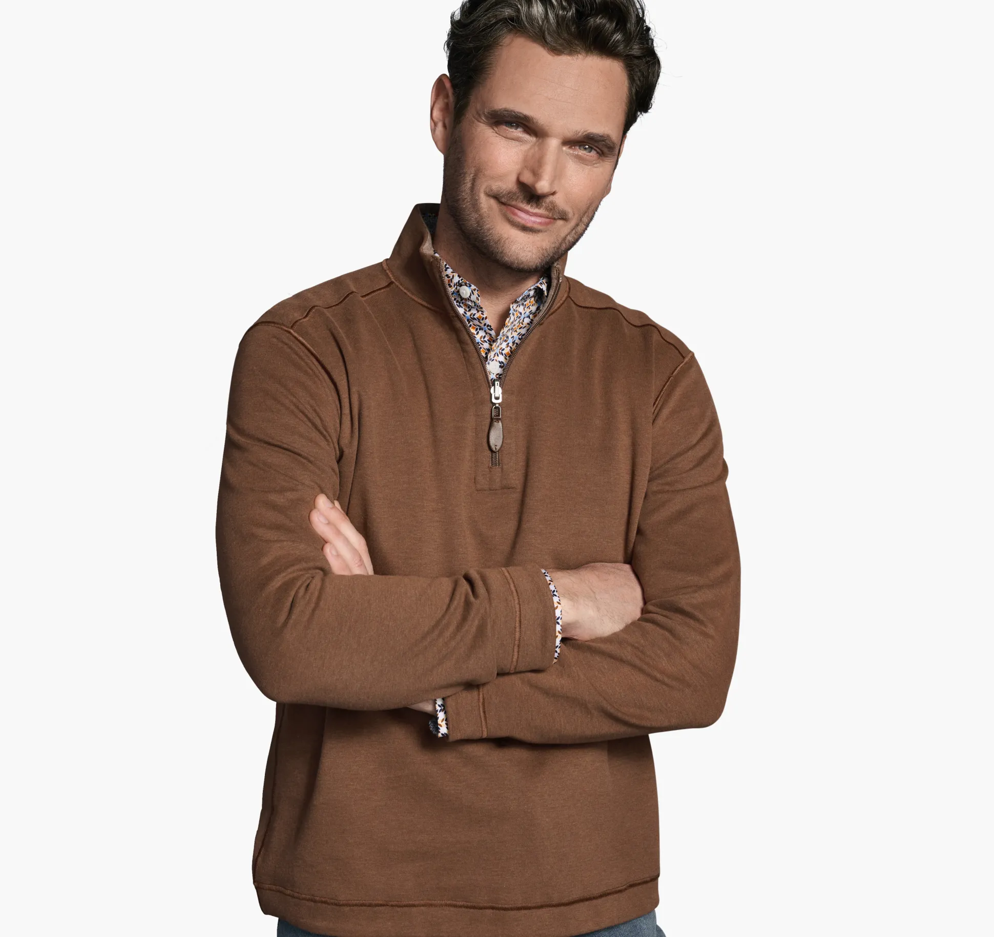 Reversible Solid Quarter-Zip