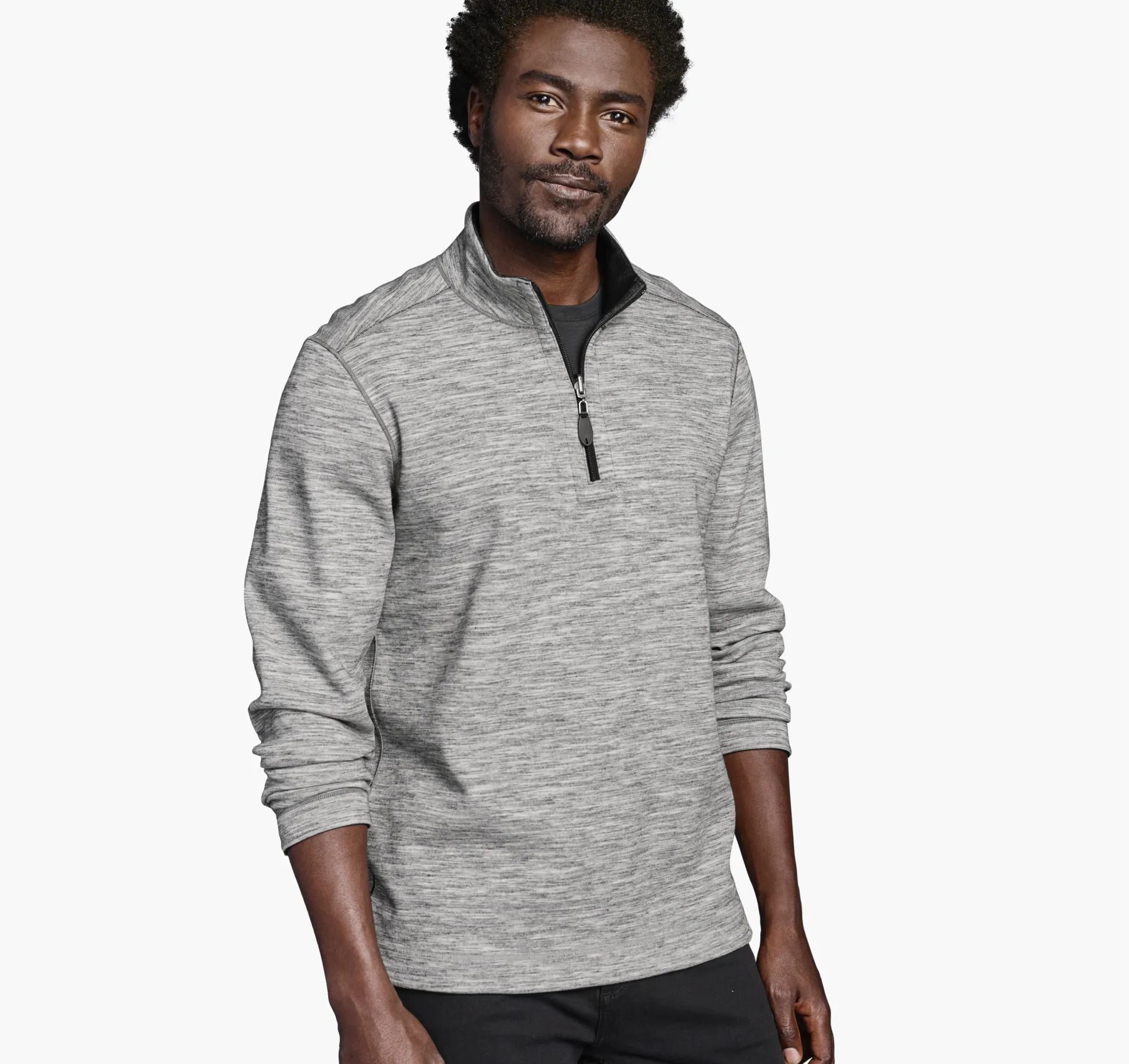 Reversible Space-Dyed Quarter-Zip