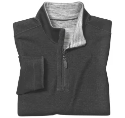 Reversible Space-Dyed Quarter-Zip